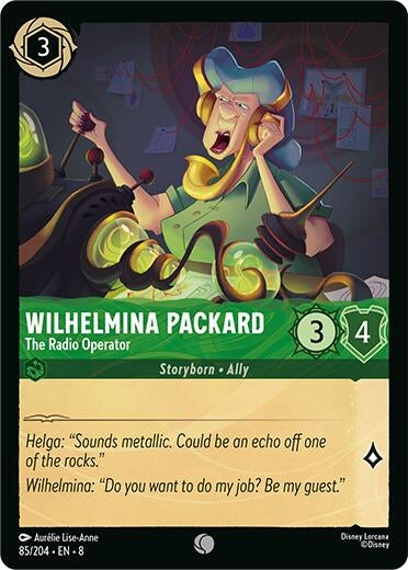 Image for Wilhelmina Packard - The Radio Operator (85/204) (8) - Disney Lorcana