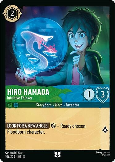 Image for Hiro Hamada - Intuitive Thinker (106/204) (8) - Disney Lorcana
