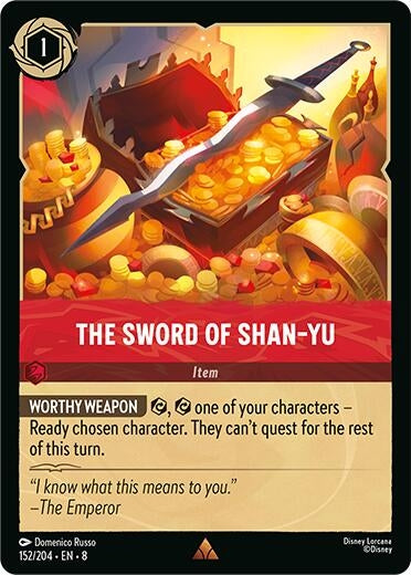 Image for The Sword of Shan Yu (152/204) (8) - Disney Lorcana