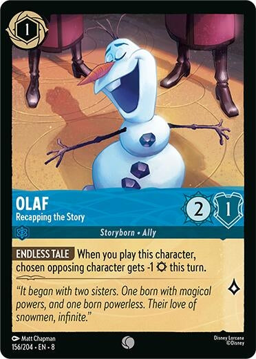 Image for Olaf - Recapping the Story (156/204) (8) - Disney Lorcana