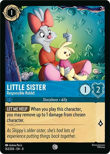 Image for Little Sister - Responsible Rabbit (163/204) (8) - Disney Lorcana