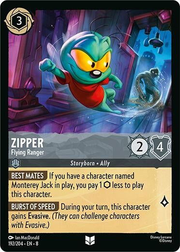 Image for Zipper - Flying Ranger (192/204) (8) - Disney Lorcana