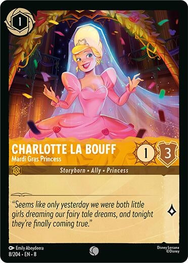 Image for Charlotte La Bouff - Mardi Gras Princess (8/204) (8) - Disney Lorcana