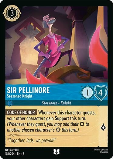 Image for Sir Pellinore - Seasoned Knight (154/204) (8) - Disney Lorcana