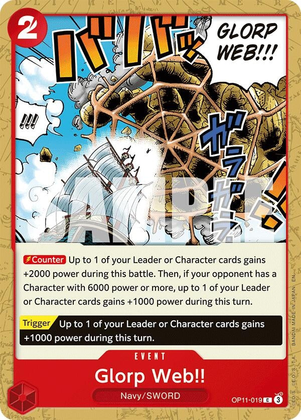 Image for Glorp Web!! (OP11-019) (OP11) - One Piece Card Game