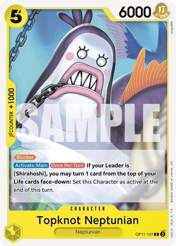 Image for Topknot Neptunian (OP11-107) (OP11) - One Piece Card Game
