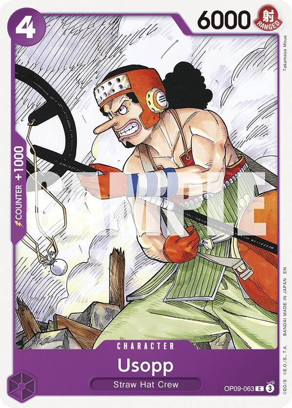 Image for Usopp (Reprint) (OP09-063) (ST-26) - One Piece Card Game