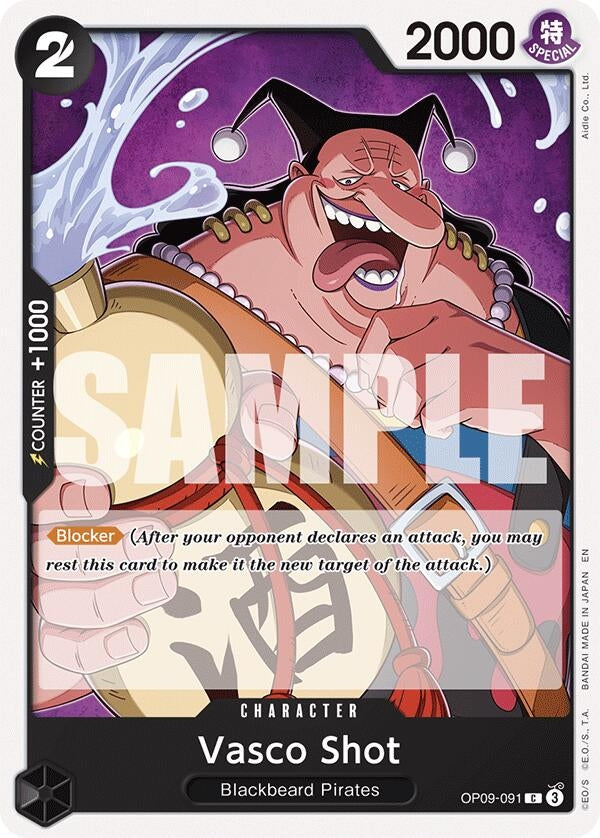 Image for Vasco Shot (Reprint) (OP09-091) (ST-27) - One Piece Card Game