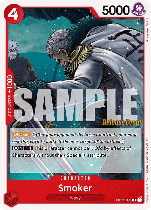 Image for Smoker (OP11-005) (OP11 RE) - One Piece Card Game