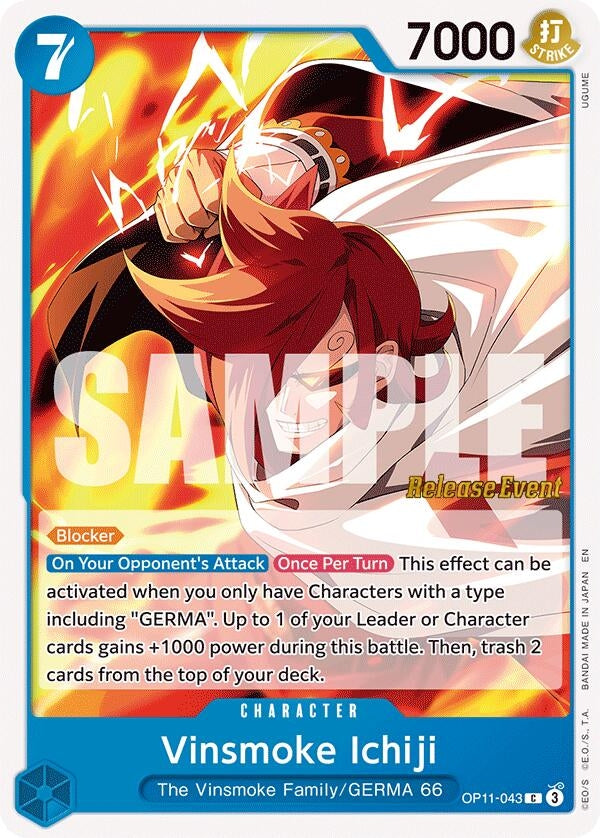 Image for Vinsmoke Ichiji (OP11-043) (OP11 RE) - One Piece Card Game