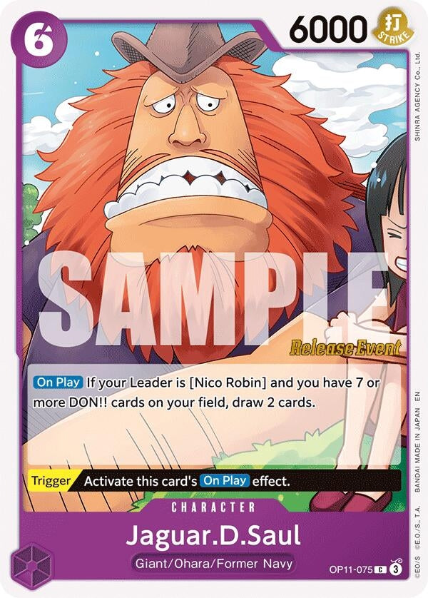 Image for Jaguar.D.Saul (OP11-075) (OP11 RE) - One Piece Card Game