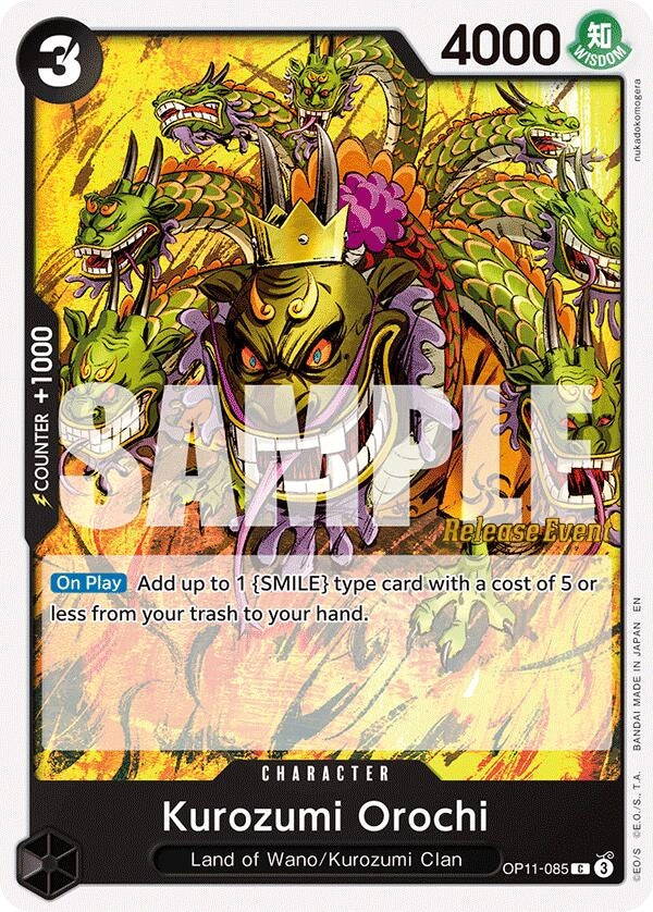 Image for Kurozumi Orochi (OP11-085) (OP11 RE) - One Piece Card Game