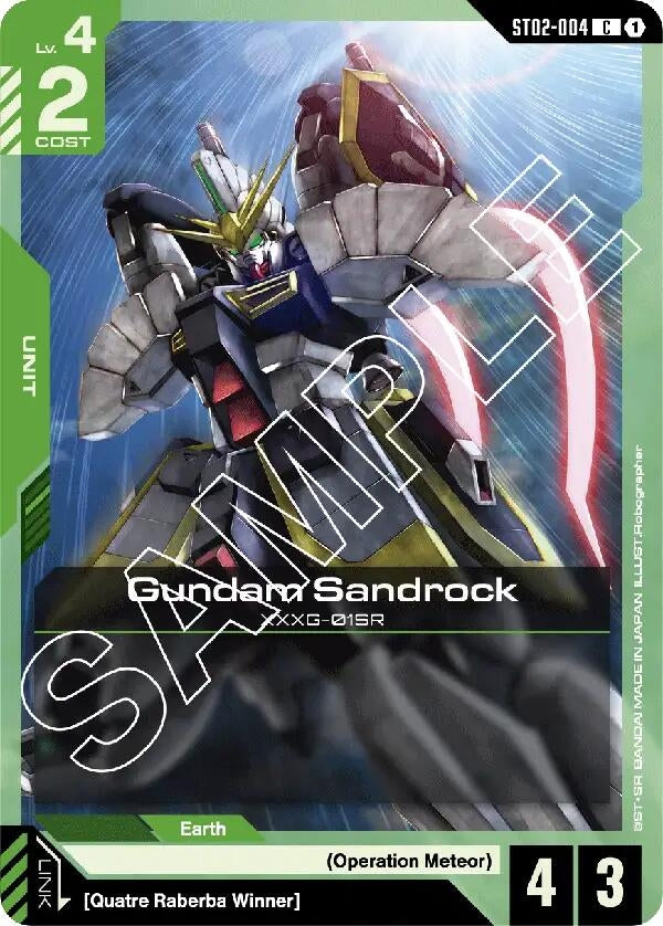 Image for Gundam Sandrock (ST02-004) (ST02) - Gundam Card Game