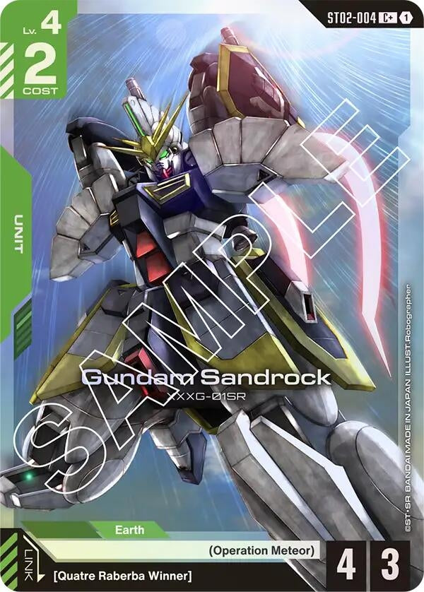 Image for Gundam Sandrock (C+) (ST02-004) (ST02) - Gundam Card Game