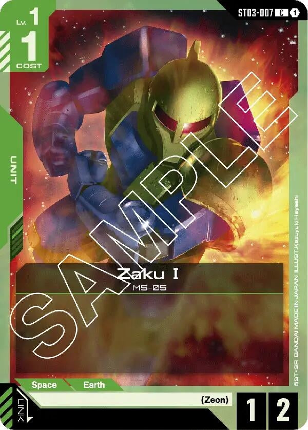 Image for Zaku I (ST03-007) (ST03) - Gundam Card Game