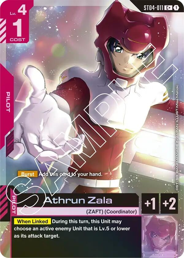 Image for Athrun Zala (C+) (ST04-011) (ST04) - Gundam Card Game
