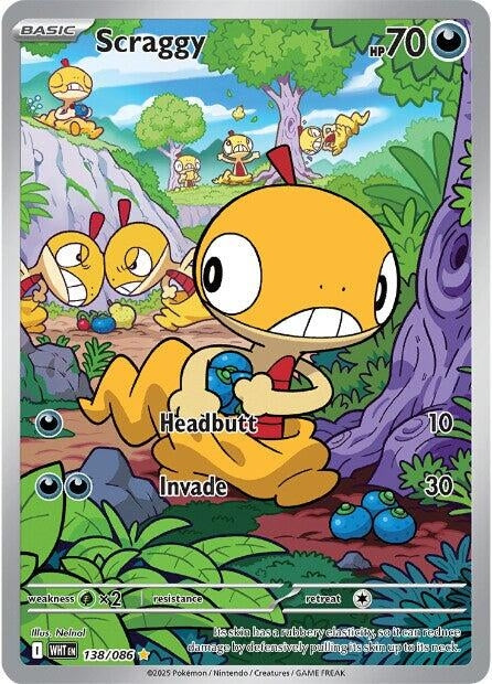 Image for Scraggy (138/086) (WHT) - Pokemon