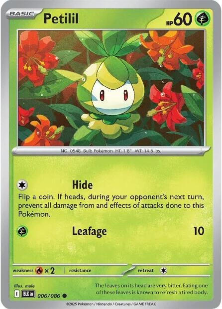 Image for Petilil (006/086) (BLK) - Pokemon