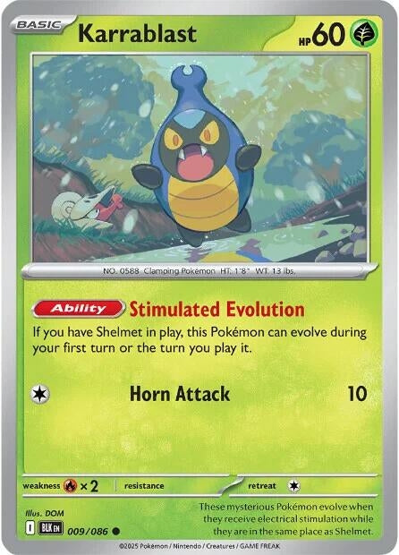 Image for Karrablast (009/086) (BLK) - Pokemon