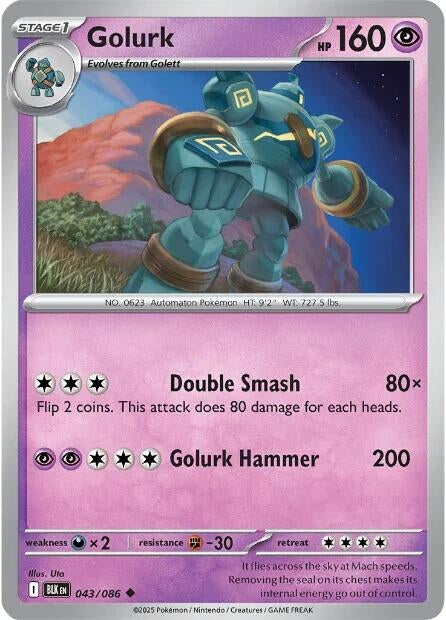 Image for Golurk (043/086) (BLK) - Pokemon
