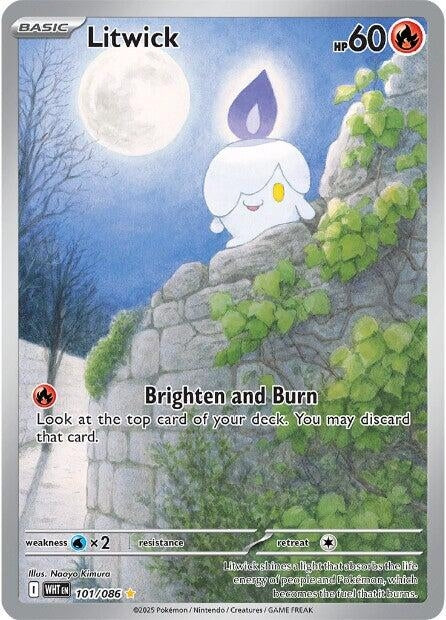 Image for Litwick (101/086) (WHT) - Pokemon