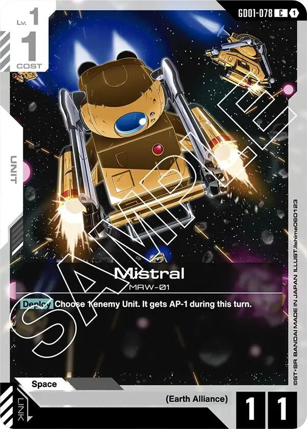 Image for Mistral (GD01-078) (GD01) - Gundam Card Game