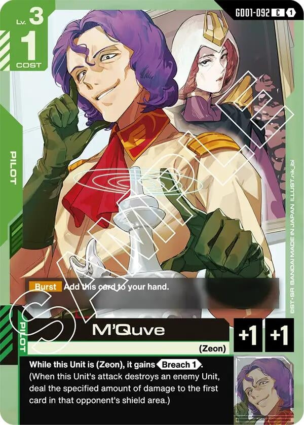Image for M'Quve (GD01-092) (GD01) - Gundam Card Game