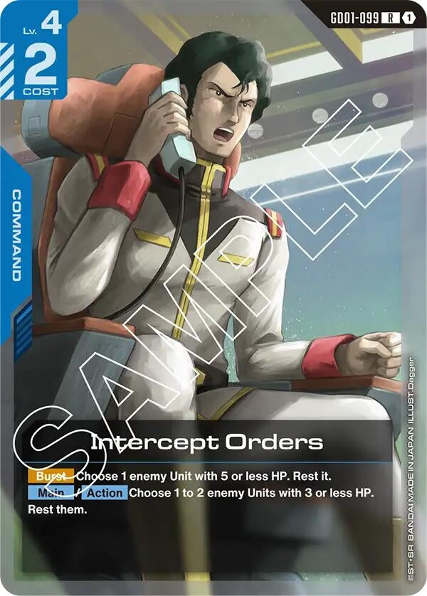 Image for Intercept Orders (GD01-099) (GD01) - Gundam Card Game