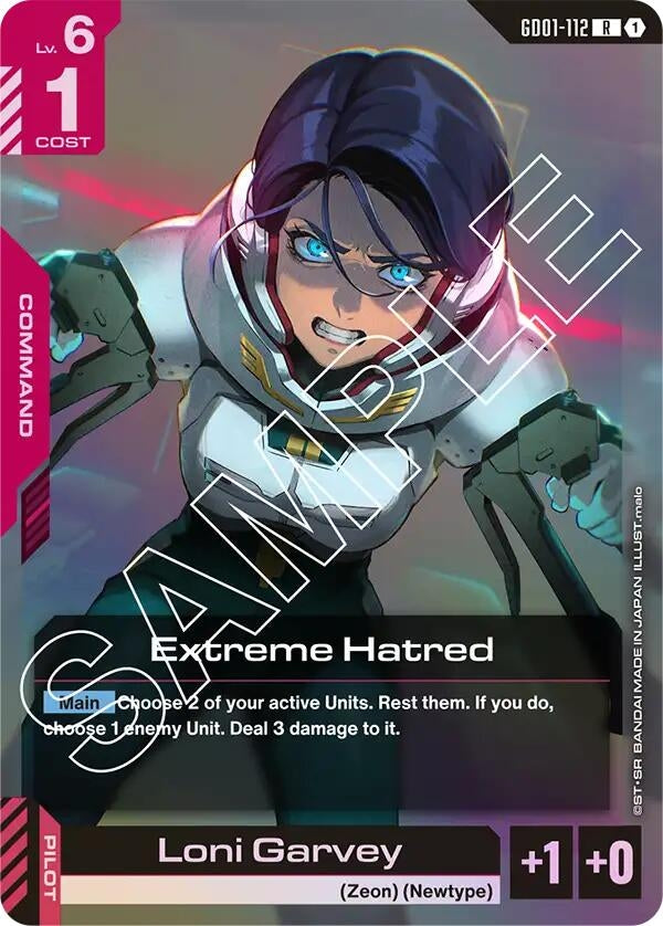 Image for Extreme Hatred (GD01-112) (GD01) - Gundam Card Game