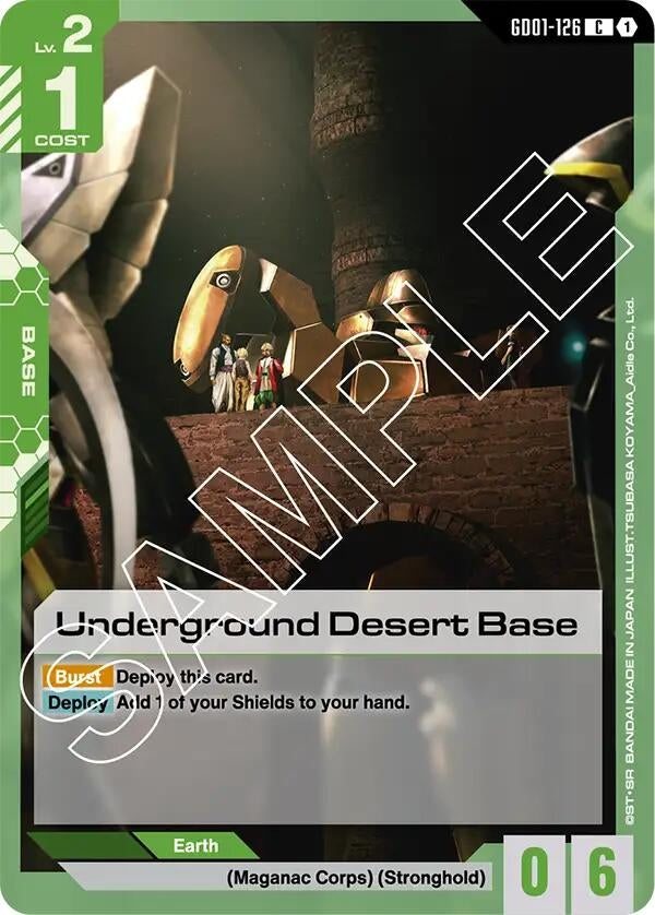 Image for Underground Desert Base (GD01-126) (GD01) - Gundam Card Game