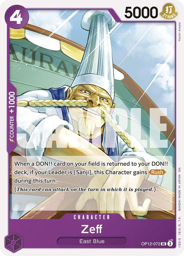 Image for Zeff (OP12-072) (OP12) - One Piece Card Game