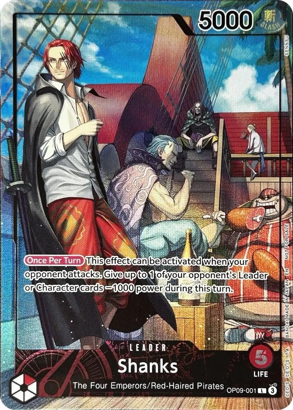 Image for Shanks (2025 PSA Magazine Promo) (OP09-001) (OP-PR) - One Piece Card Game