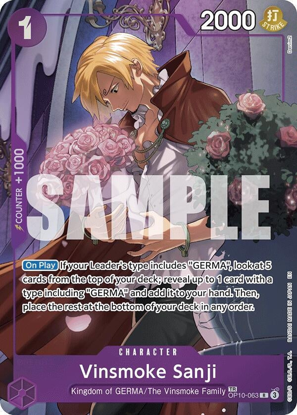 Image for Vinsmoke Sanji (TR) (OP10-063) (OP12) - One Piece Card Game