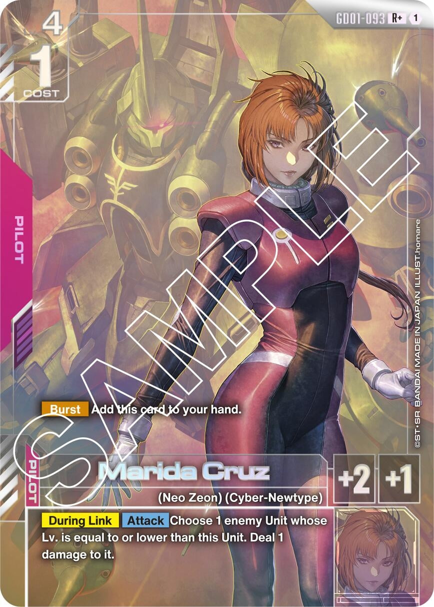 Image for Marida Cruz (R+) (GD01-093) (GD01) - Gundam Card Game
