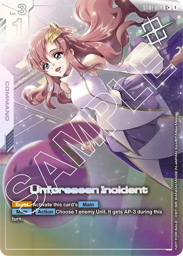 Image for Unforeseen Incident (Store Tournament Winner Pack 01) (ST01-014) (GCG-PR) - Gundam Card Game