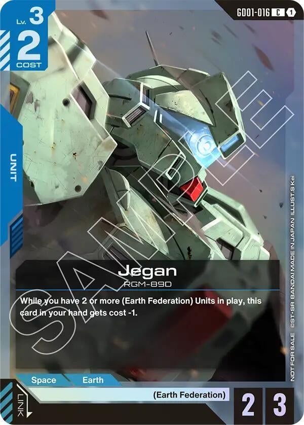 Image for Jegan (Store Tournament Participant Pack 01) (GD01-016) (GCG-PR) - Gundam Card Game