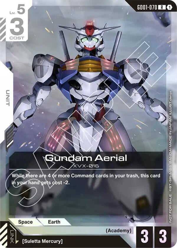 Image for Gundam Aerial (Store Tournament Participant Pack 01) (GD01-070) (GCG-PR) - Gundam Card Game