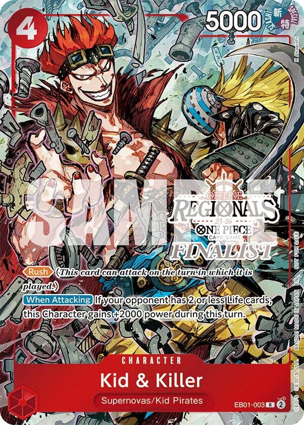 Image for Kid & Killer (Offline Regional Finalist Card Set 2025 Vol.2) (EB01-003) (OP-PR) - One Piece Card Game