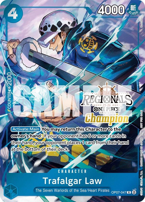 Image for Trafalgar Law (Offline Regional Champion Card Set 2025 Vol.2) (OP07-047) (OP-PR) - One Piece Card Game