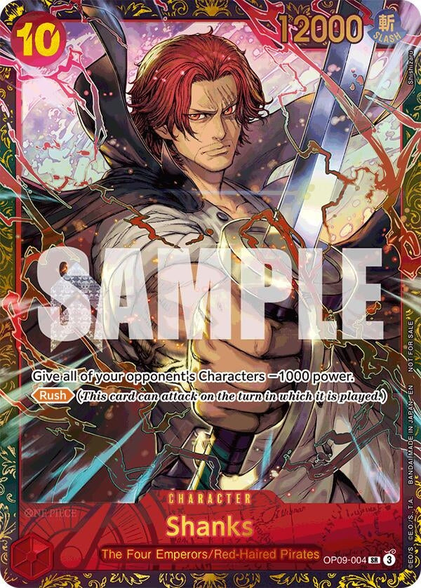 Image for Shanks (Championship 25-26 Offline Regionals Season 2) (OP09-004) (OP-PR) - One Piece Card Game