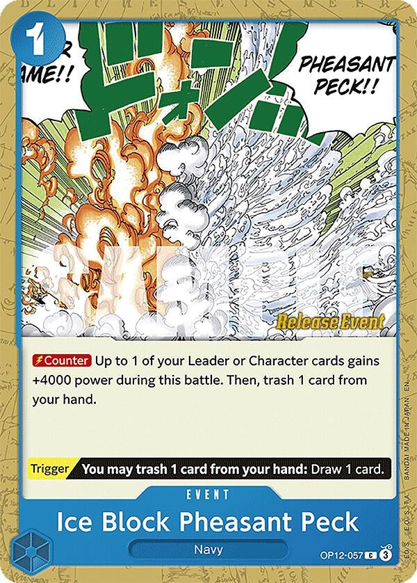 Image for Ice Block Pheasant Peck (OP12-057) (OP12 RE) - One Piece Card Game
