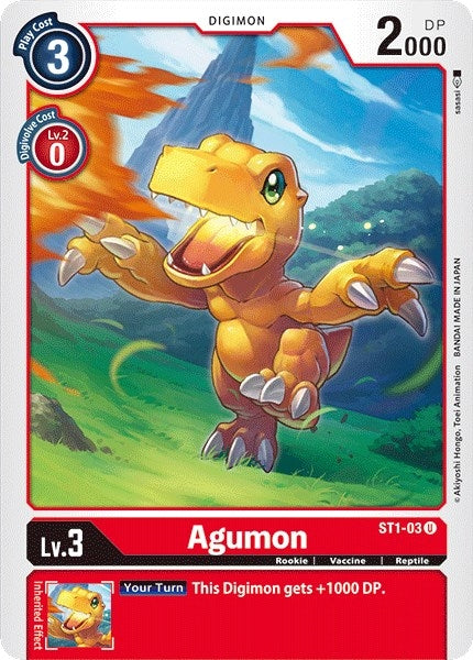 Image for Agumon (ST1-03 U) (ST-1) - Digimon Card Game