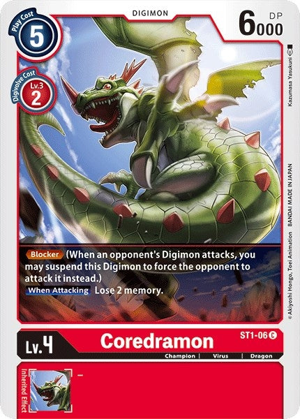 Image for Coredramon (ST1-06 C) (ST-1) - Digimon Card Game