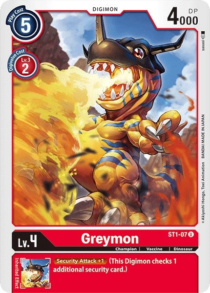 Image for Greymon (ST1-07 U) (ST-1) - Digimon Card Game