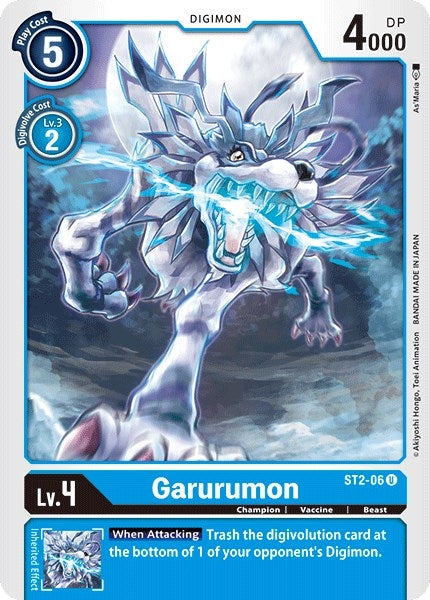 Image for Garurumon (ST2-06 U) (ST-2) - Digimon Card Game