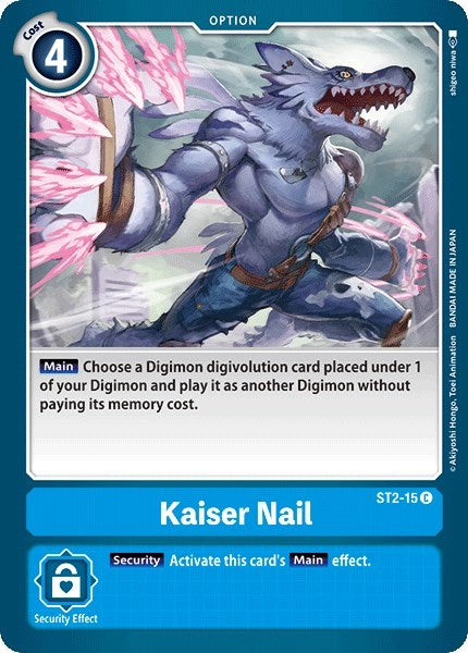 Image for Kaiser Nail (ST2-15 C) (ST-2) - Digimon Card Game