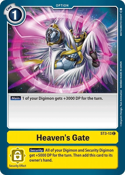 Image for Heaven's Gate (ST3-13 C) (ST-3) - Digimon Card Game