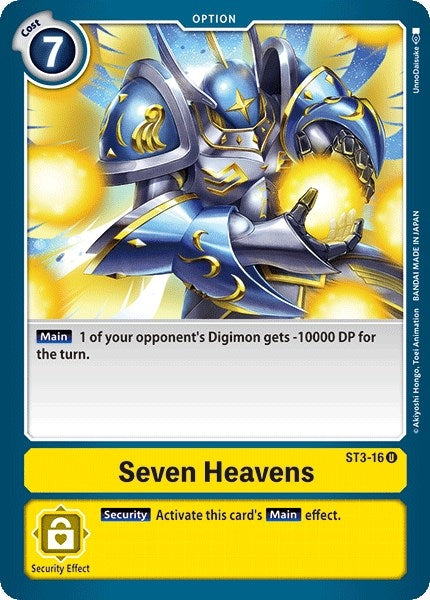 Image for Seven Heavens (ST3-16 U) (ST-3) - Digimon Card Game
