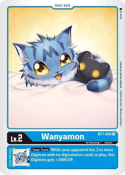 Image for Wanyamon (BT1-004 U) (BT01-03A) - Digimon Card Game
