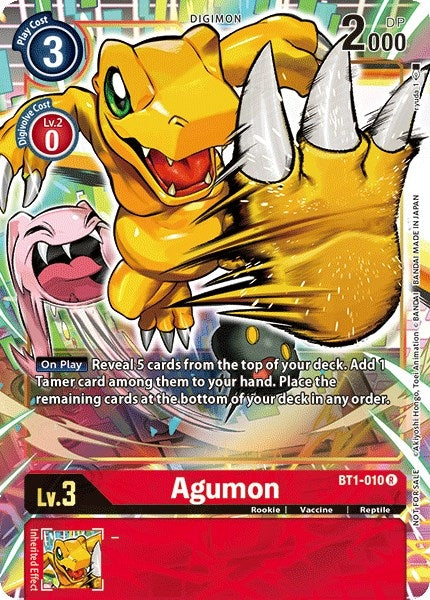 Image for Agumon - BT1-010 (Dash Pack Ver. 1.0) (BT1-010 R) (BT01-03A) - Digimon Card Game